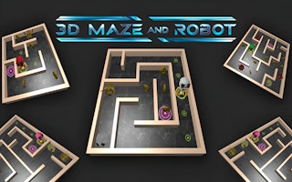 Image 3D Maze And Robot